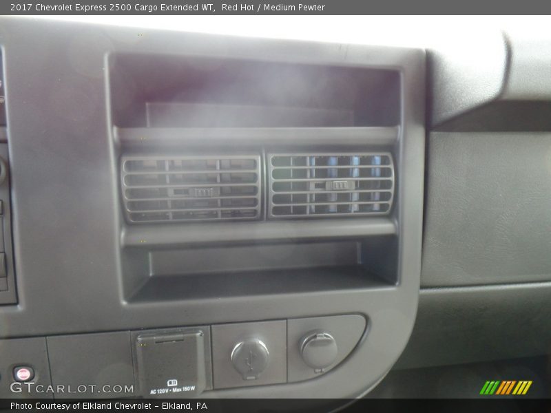 Red Hot / Medium Pewter 2017 Chevrolet Express 2500 Cargo Extended WT
