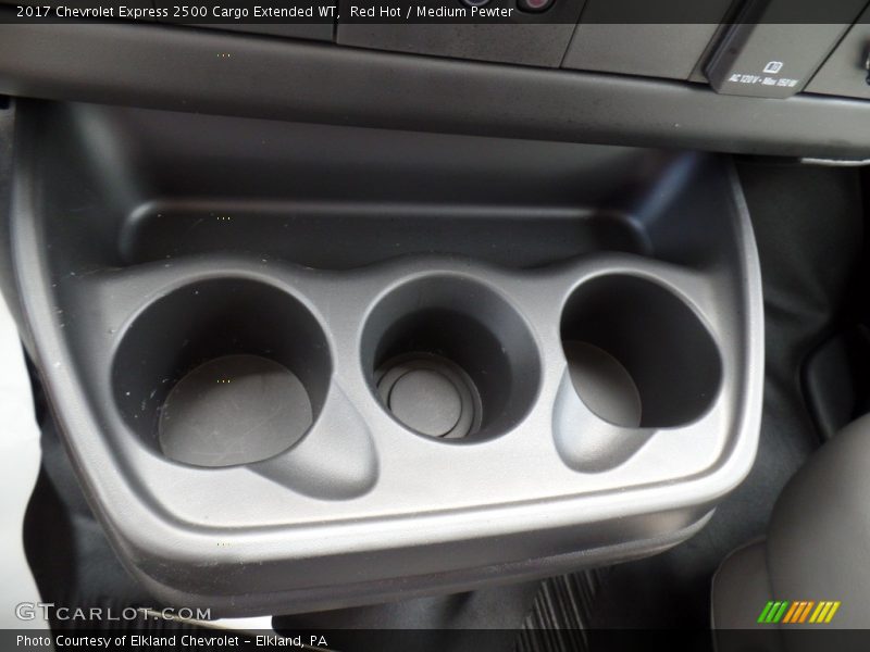 Red Hot / Medium Pewter 2017 Chevrolet Express 2500 Cargo Extended WT