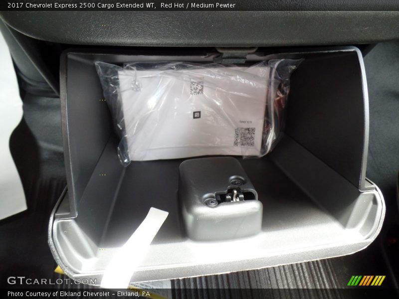 Red Hot / Medium Pewter 2017 Chevrolet Express 2500 Cargo Extended WT