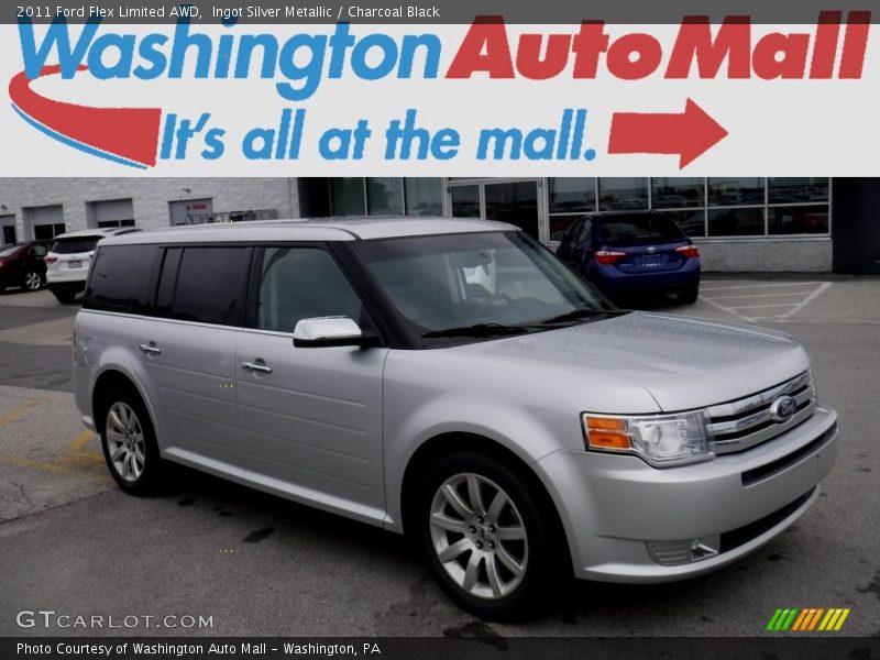 Ingot Silver Metallic / Charcoal Black 2011 Ford Flex Limited AWD