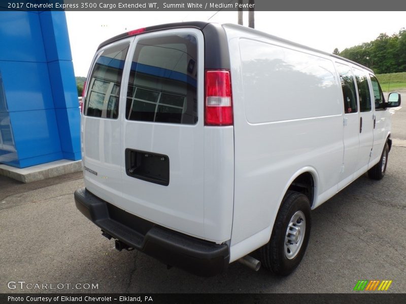 Summit White / Medium Pewter 2017 Chevrolet Express 3500 Cargo Extended WT