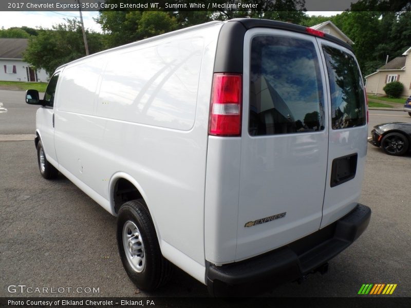 Summit White / Medium Pewter 2017 Chevrolet Express 3500 Cargo Extended WT