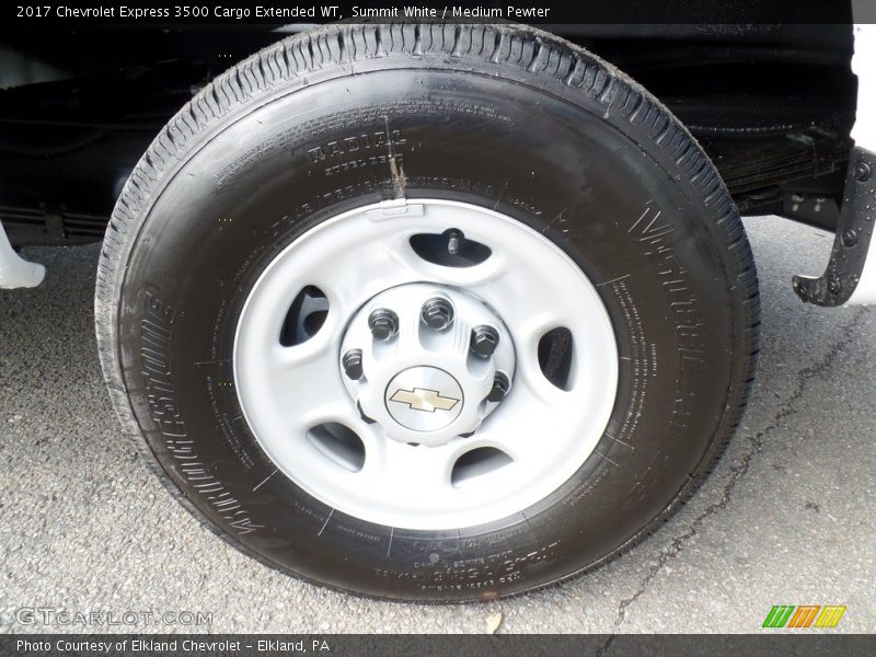 Summit White / Medium Pewter 2017 Chevrolet Express 3500 Cargo Extended WT