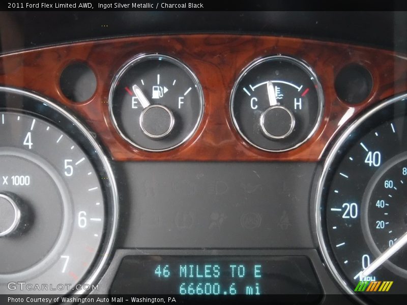 Ingot Silver Metallic / Charcoal Black 2011 Ford Flex Limited AWD