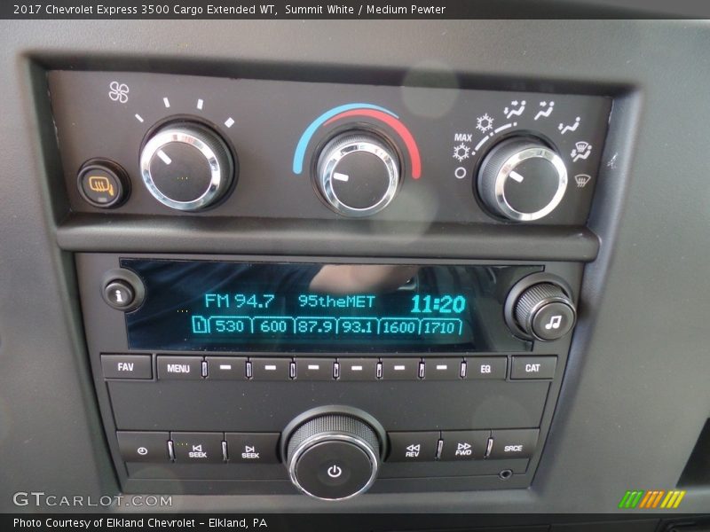 Controls of 2017 Express 3500 Cargo Extended WT