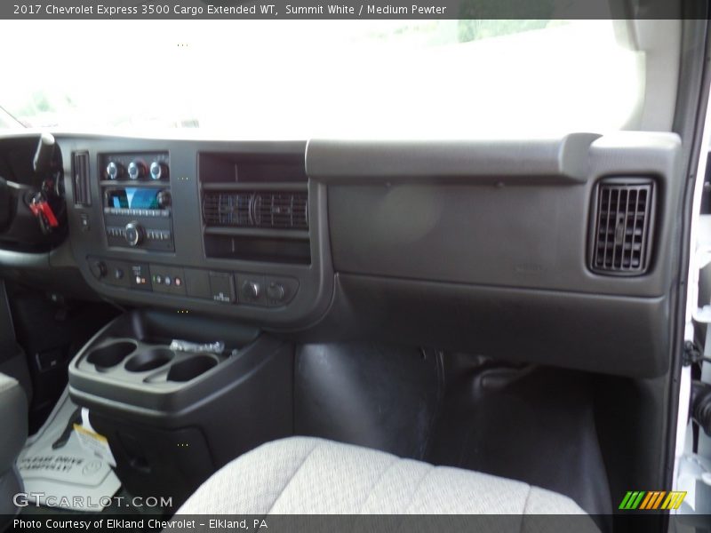 Summit White / Medium Pewter 2017 Chevrolet Express 3500 Cargo Extended WT