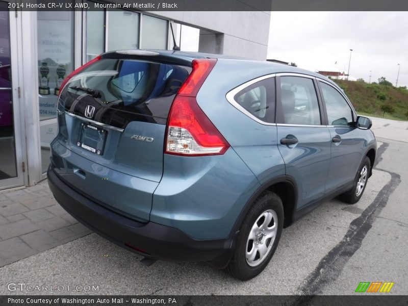 Mountain Air Metallic / Black 2014 Honda CR-V LX AWD