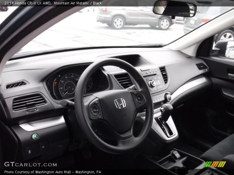 Mountain Air Metallic / Black 2014 Honda CR-V LX AWD