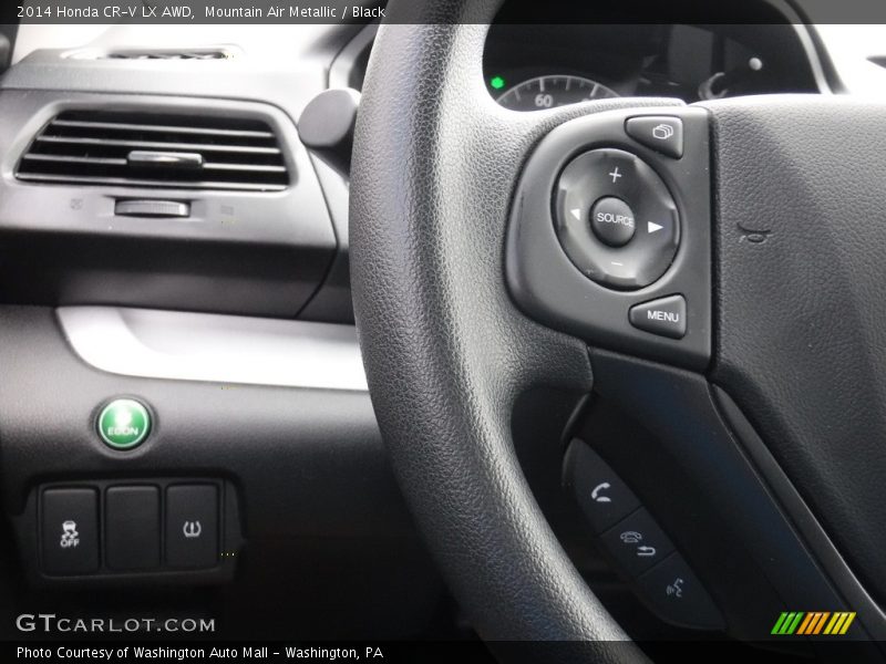 Mountain Air Metallic / Black 2014 Honda CR-V LX AWD