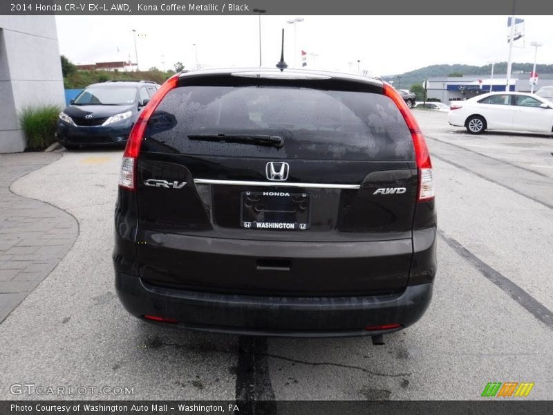 Kona Coffee Metallic / Black 2014 Honda CR-V EX-L AWD