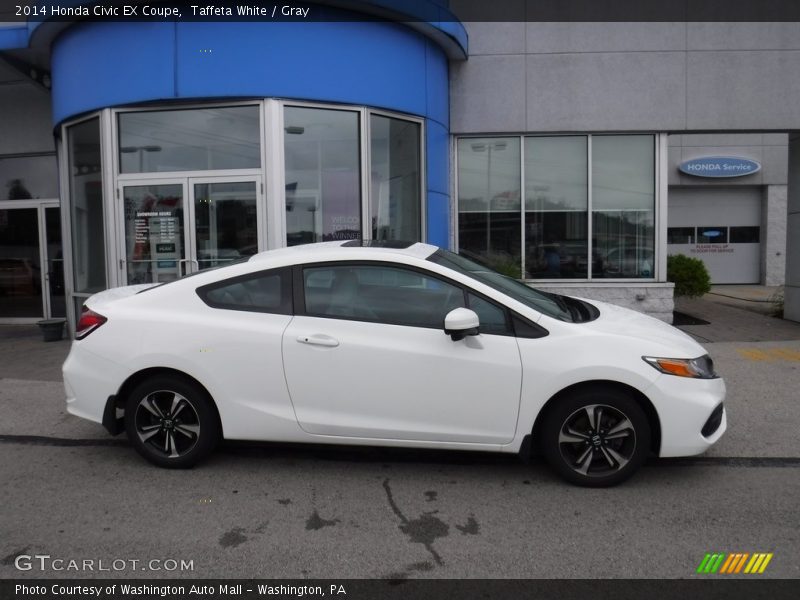 Taffeta White / Gray 2014 Honda Civic EX Coupe