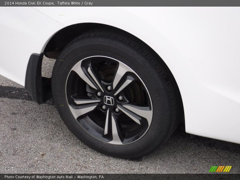 Taffeta White / Gray 2014 Honda Civic EX Coupe