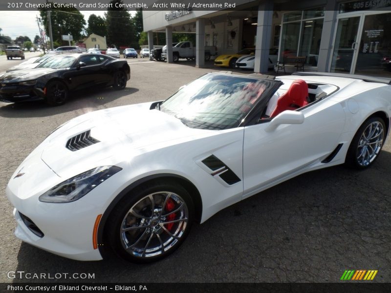 Arctic White / Adrenaline Red 2017 Chevrolet Corvette Grand Sport Convertible