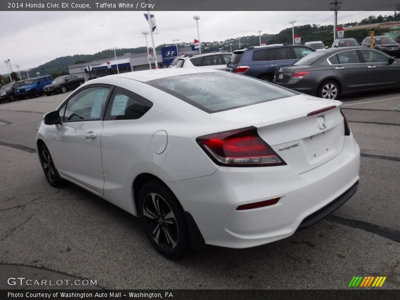 Taffeta White / Gray 2014 Honda Civic EX Coupe