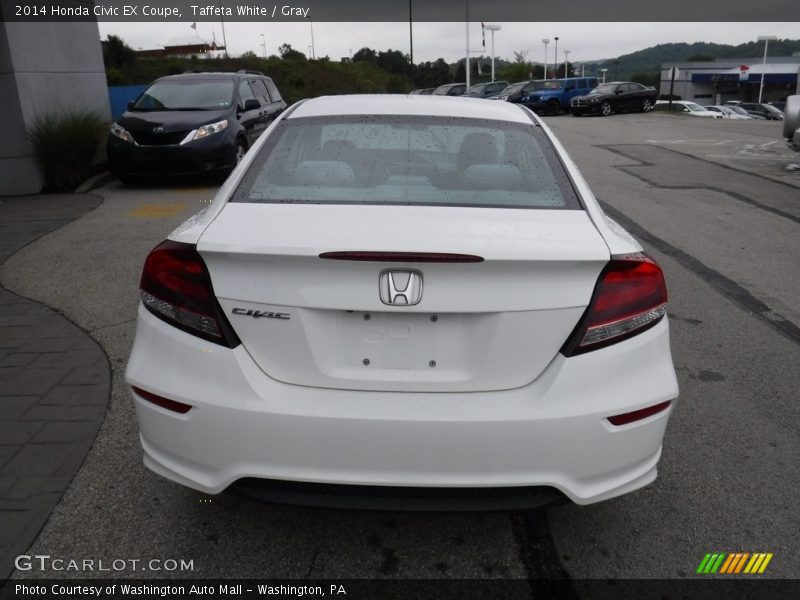 Taffeta White / Gray 2014 Honda Civic EX Coupe