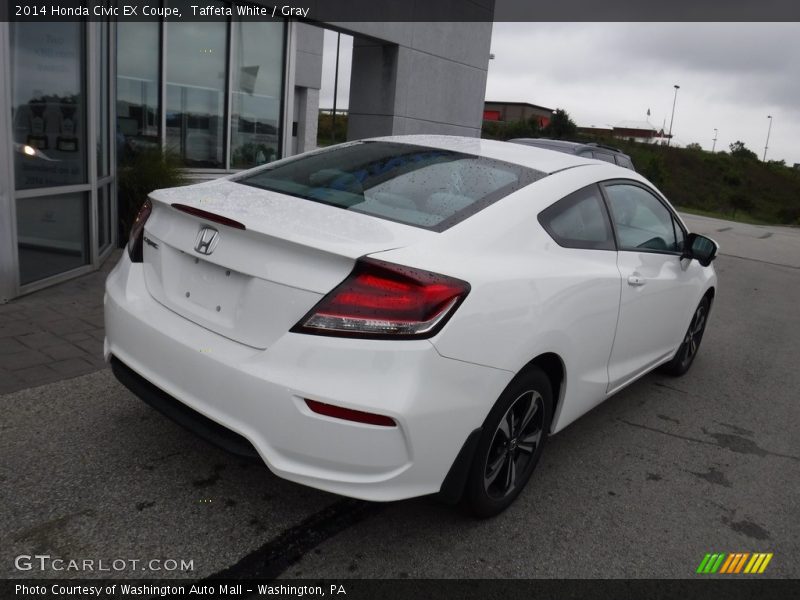 Taffeta White / Gray 2014 Honda Civic EX Coupe