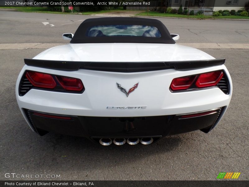 Arctic White / Adrenaline Red 2017 Chevrolet Corvette Grand Sport Convertible