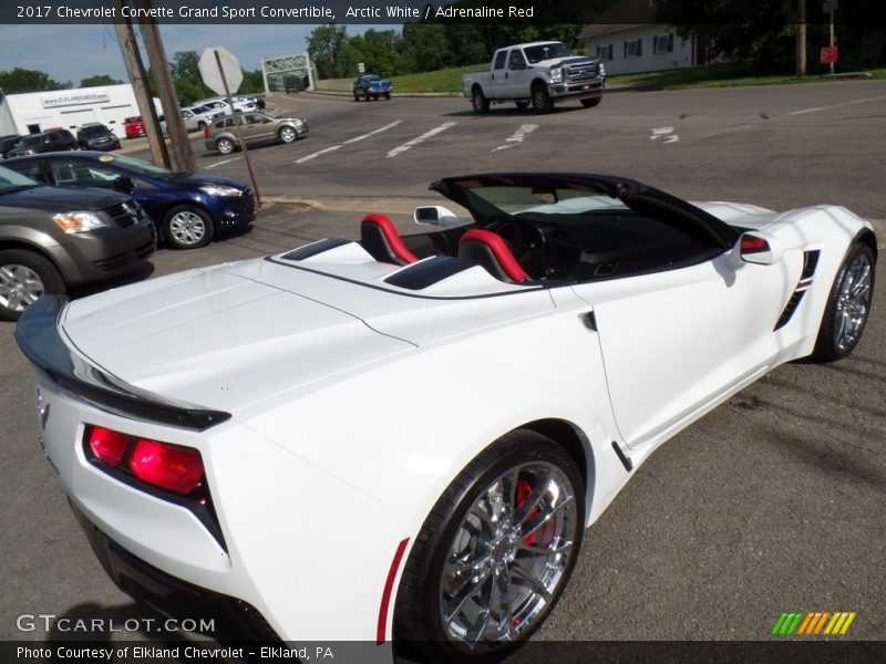 Arctic White / Adrenaline Red 2017 Chevrolet Corvette Grand Sport Convertible