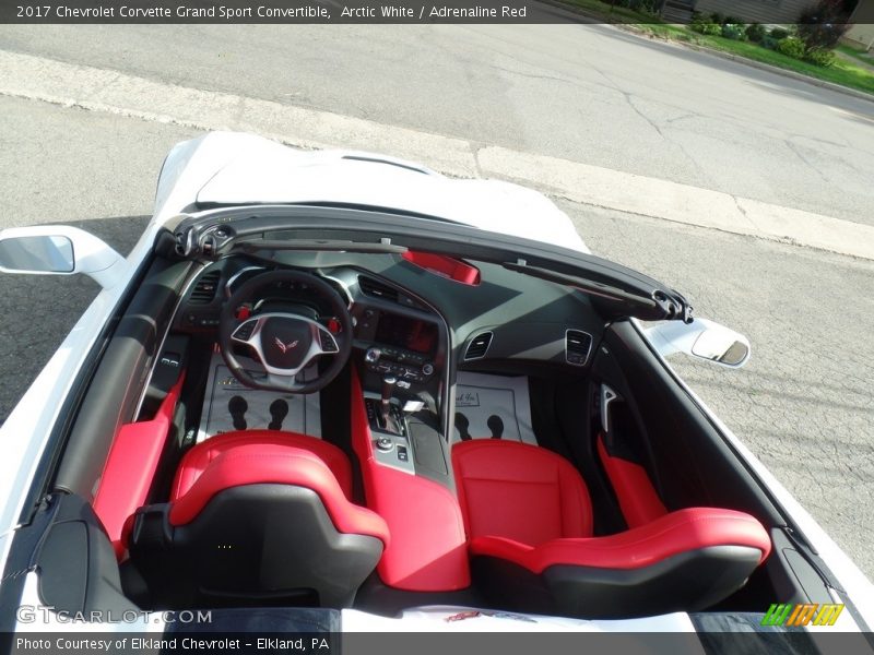 Arctic White / Adrenaline Red 2017 Chevrolet Corvette Grand Sport Convertible