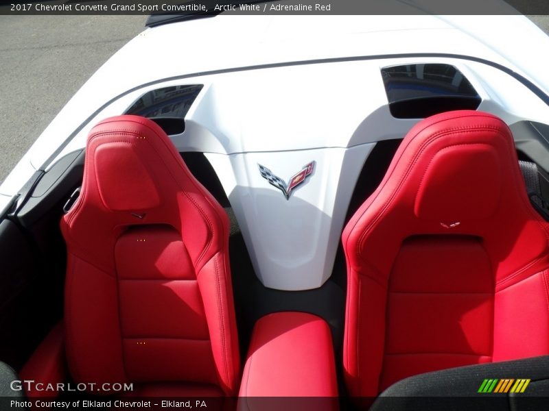 Arctic White / Adrenaline Red 2017 Chevrolet Corvette Grand Sport Convertible