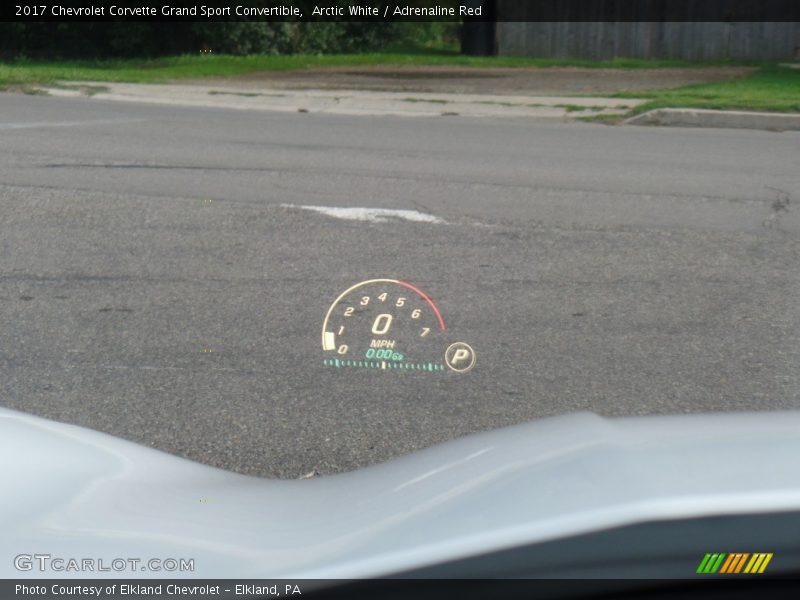 HUD - 2017 Chevrolet Corvette Grand Sport Convertible