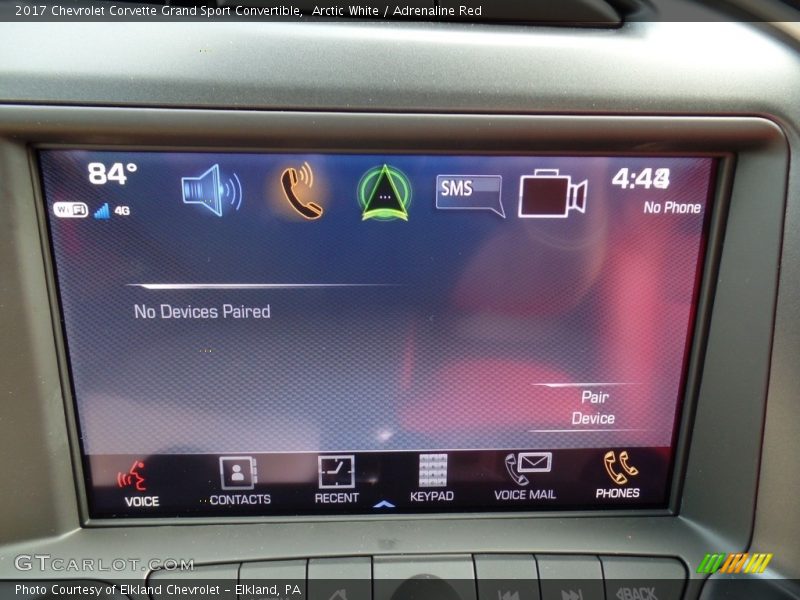 Arctic White / Adrenaline Red 2017 Chevrolet Corvette Grand Sport Convertible