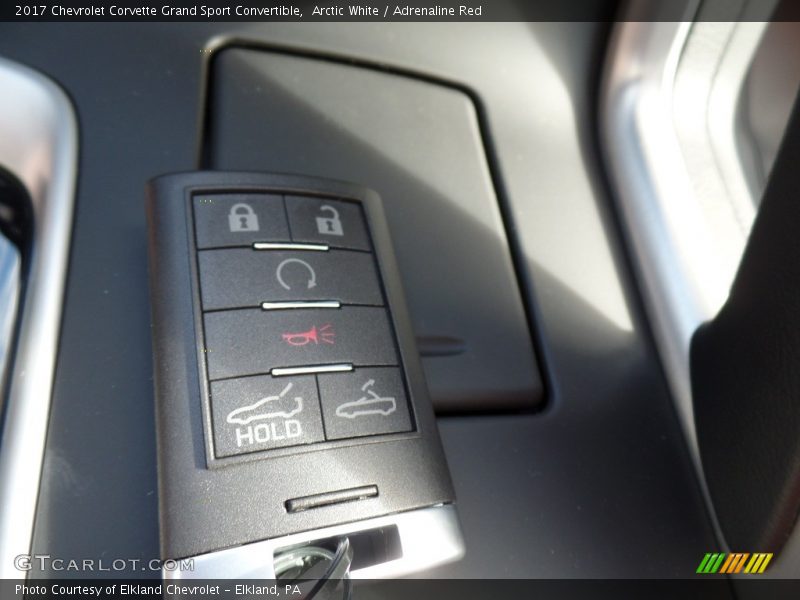 Arctic White / Adrenaline Red 2017 Chevrolet Corvette Grand Sport Convertible