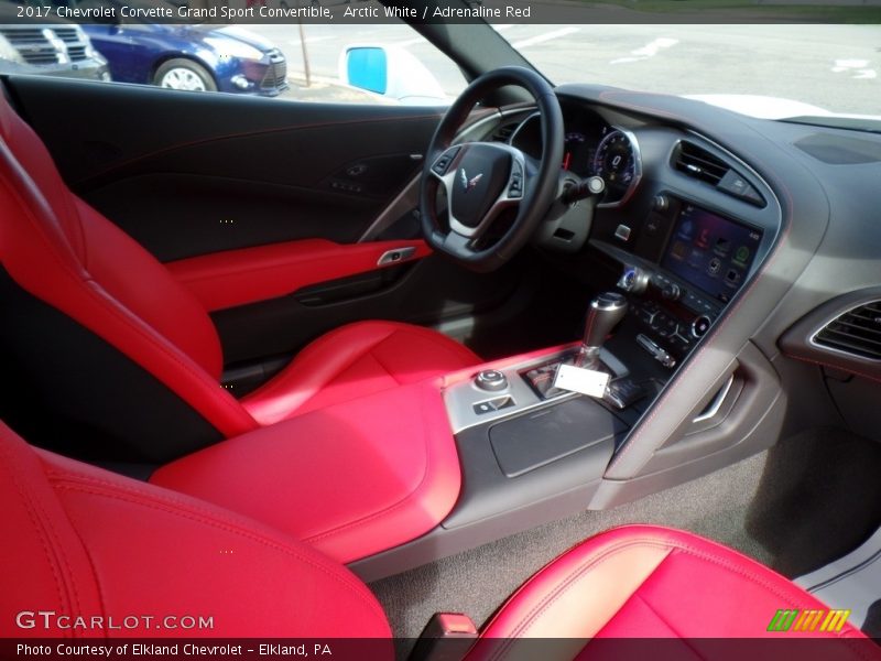 Arctic White / Adrenaline Red 2017 Chevrolet Corvette Grand Sport Convertible