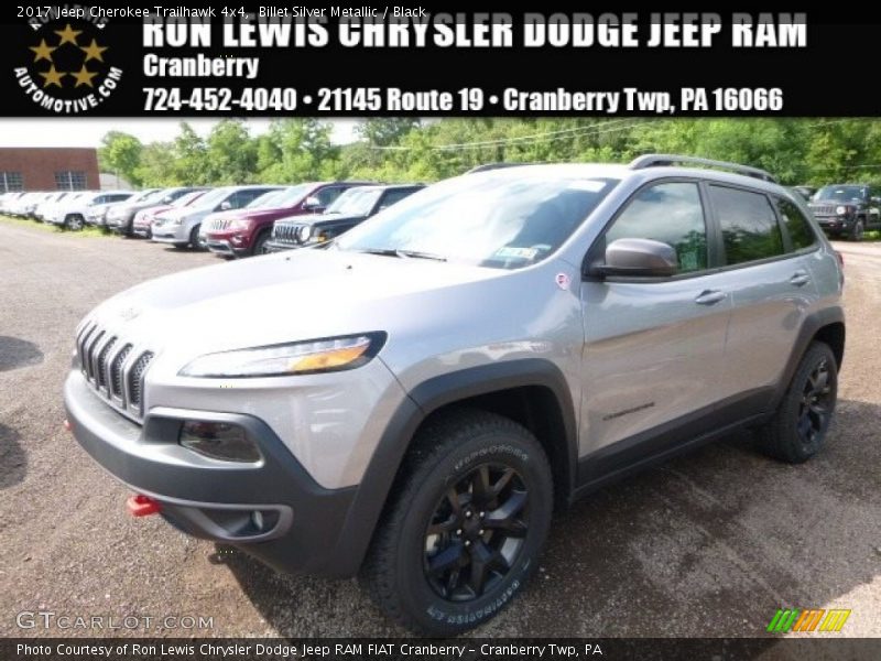 Billet Silver Metallic / Black 2017 Jeep Cherokee Trailhawk 4x4