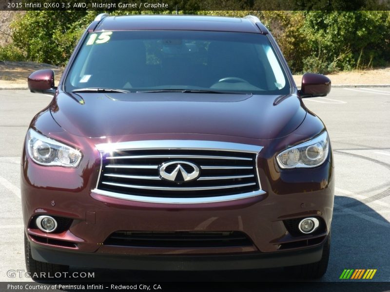 Midnight Garnet / Graphite 2015 Infiniti QX60 3.5 AWD