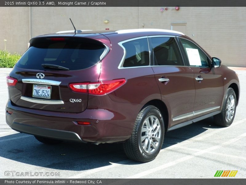 Midnight Garnet / Graphite 2015 Infiniti QX60 3.5 AWD
