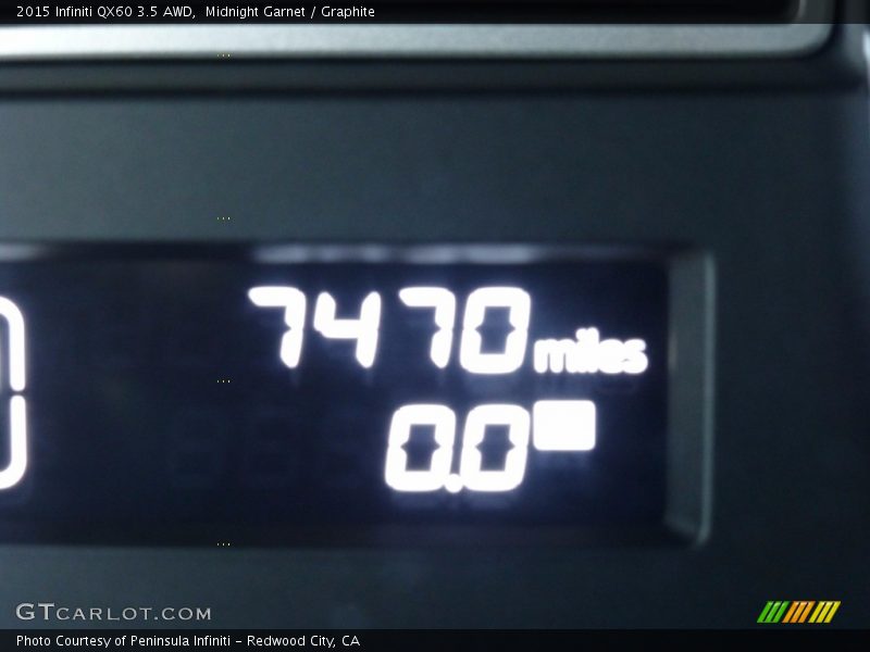 Midnight Garnet / Graphite 2015 Infiniti QX60 3.5 AWD