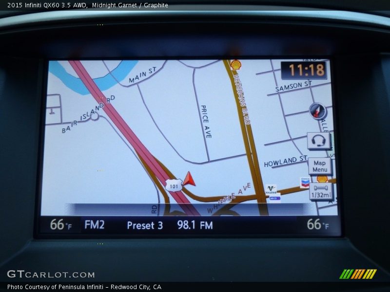 Midnight Garnet / Graphite 2015 Infiniti QX60 3.5 AWD