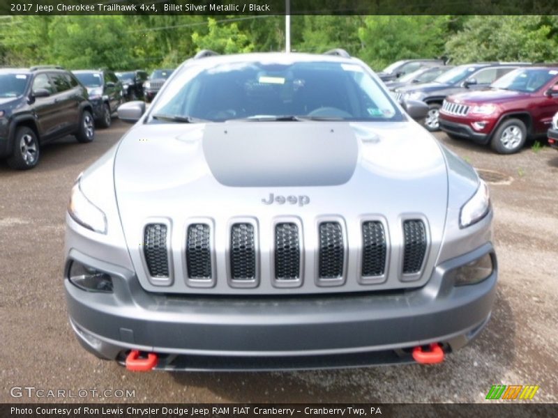 Billet Silver Metallic / Black 2017 Jeep Cherokee Trailhawk 4x4