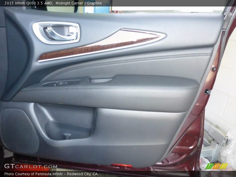 Midnight Garnet / Graphite 2015 Infiniti QX60 3.5 AWD