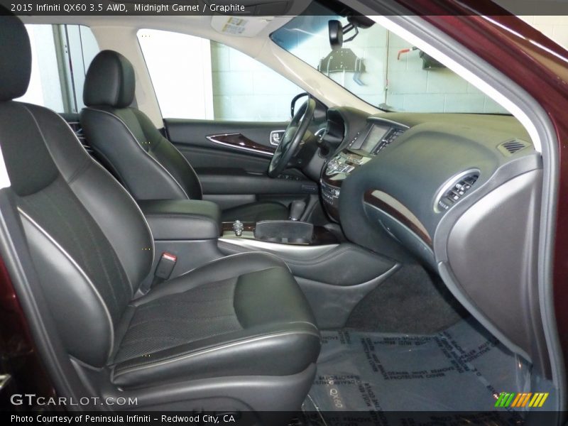 Midnight Garnet / Graphite 2015 Infiniti QX60 3.5 AWD
