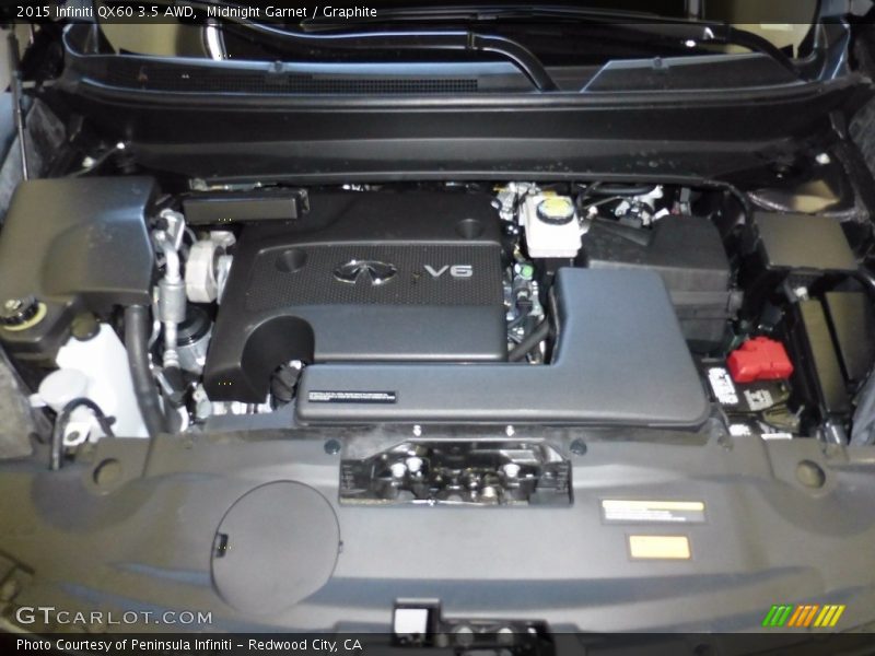 Midnight Garnet / Graphite 2015 Infiniti QX60 3.5 AWD