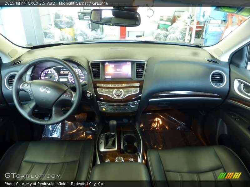 Midnight Garnet / Graphite 2015 Infiniti QX60 3.5 AWD