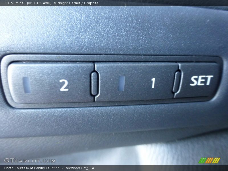Midnight Garnet / Graphite 2015 Infiniti QX60 3.5 AWD