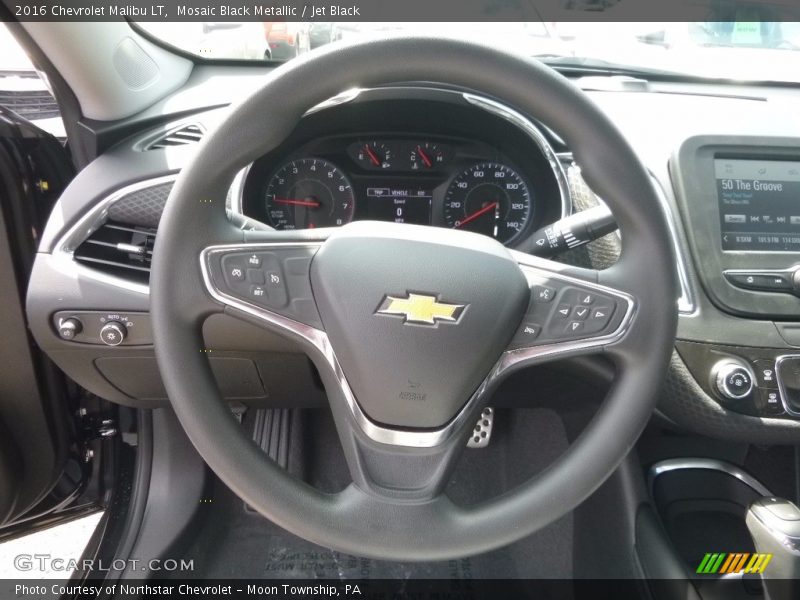 Mosaic Black Metallic / Jet Black 2016 Chevrolet Malibu LT