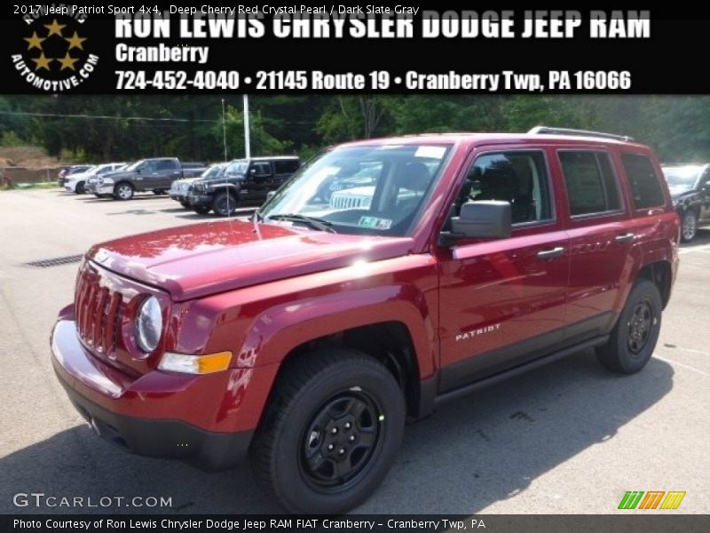 Deep Cherry Red Crystal Pearl / Dark Slate Gray 2017 Jeep Patriot Sport 4x4