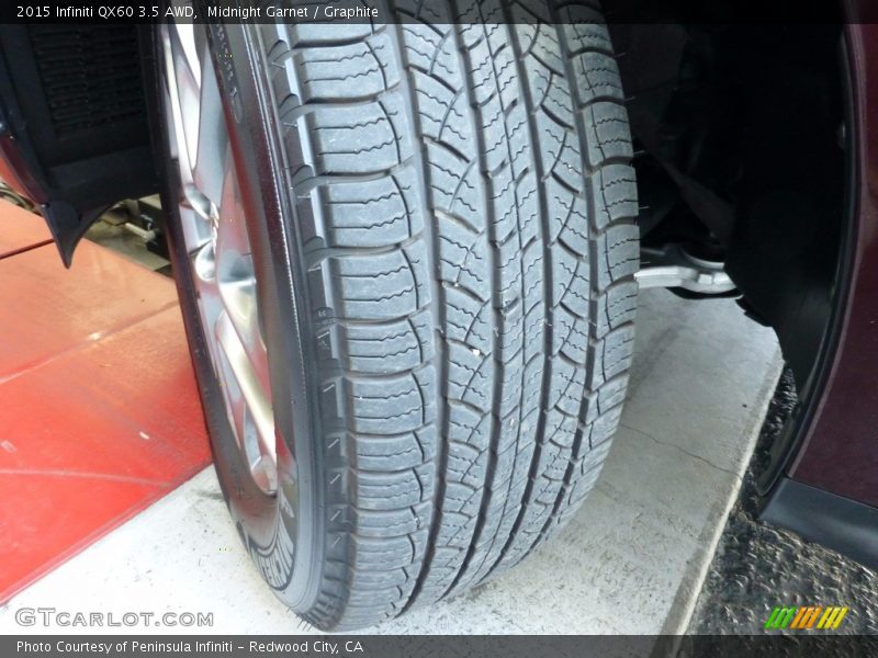 Midnight Garnet / Graphite 2015 Infiniti QX60 3.5 AWD