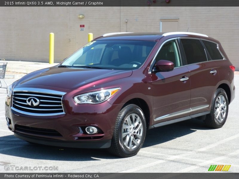 Midnight Garnet / Graphite 2015 Infiniti QX60 3.5 AWD