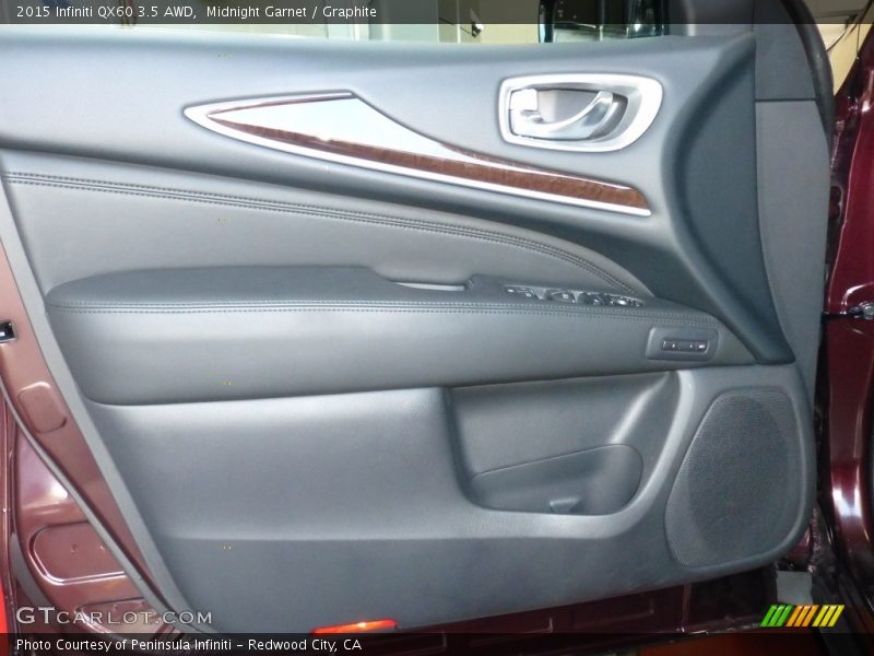 Midnight Garnet / Graphite 2015 Infiniti QX60 3.5 AWD