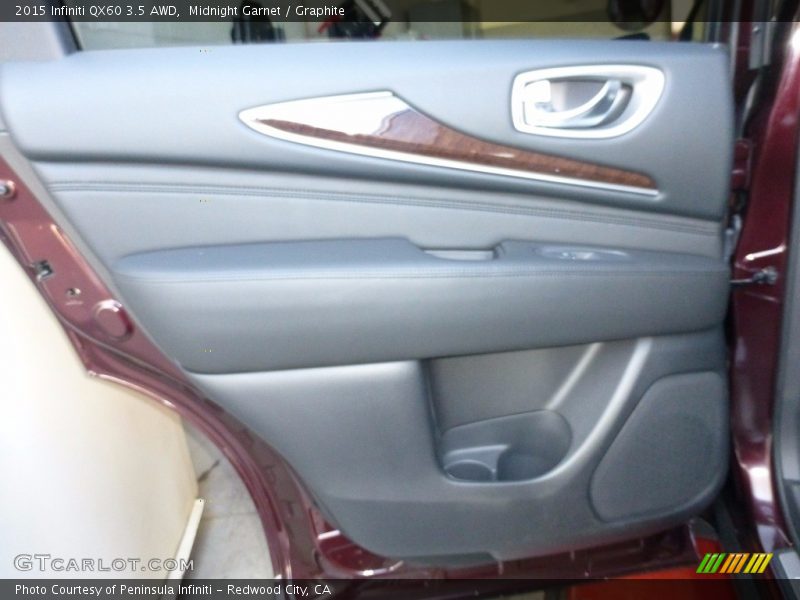 Midnight Garnet / Graphite 2015 Infiniti QX60 3.5 AWD