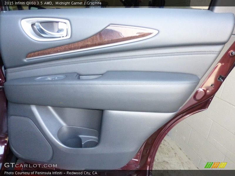 Midnight Garnet / Graphite 2015 Infiniti QX60 3.5 AWD
