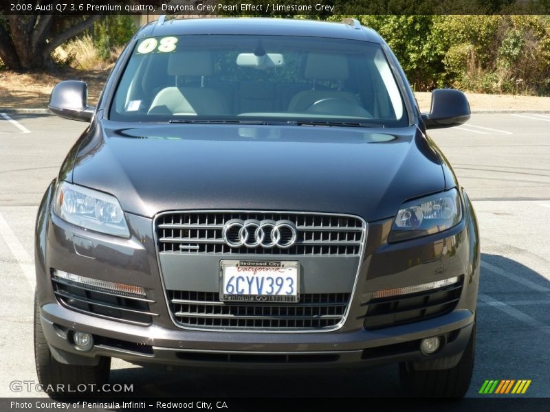 Daytona Grey Pearl Effect / Limestone Grey 2008 Audi Q7 3.6 Premium quattro