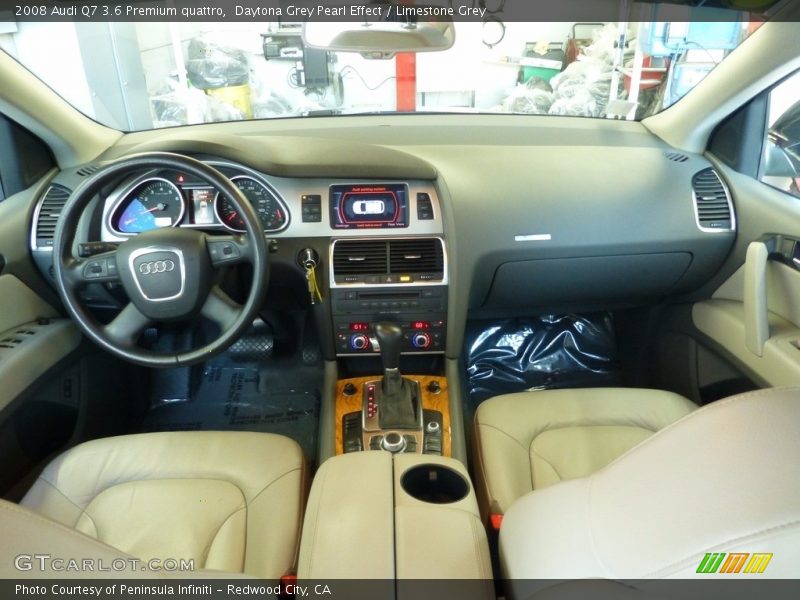 Daytona Grey Pearl Effect / Limestone Grey 2008 Audi Q7 3.6 Premium quattro