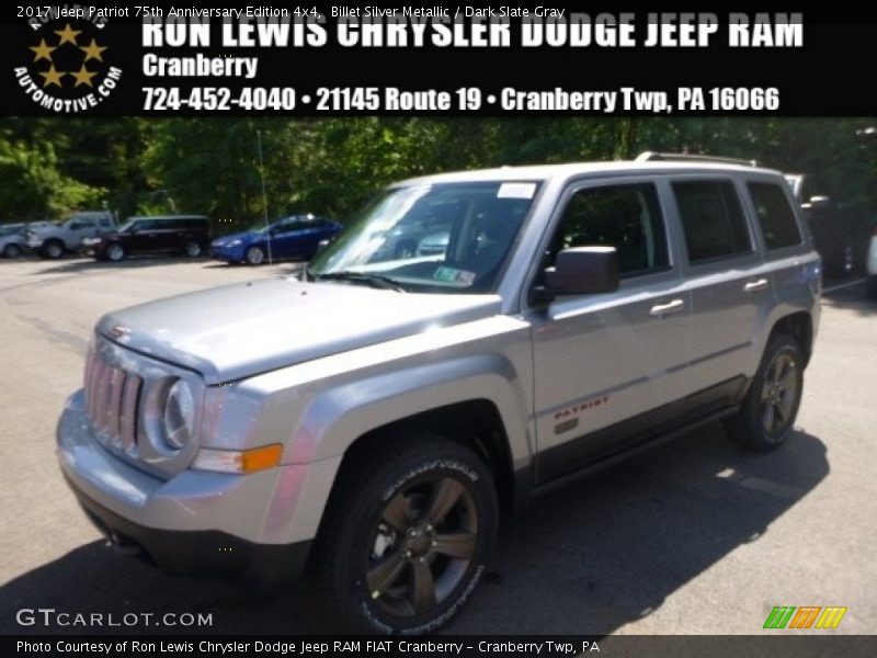 Billet Silver Metallic / Dark Slate Gray 2017 Jeep Patriot 75th Anniversary Edition 4x4