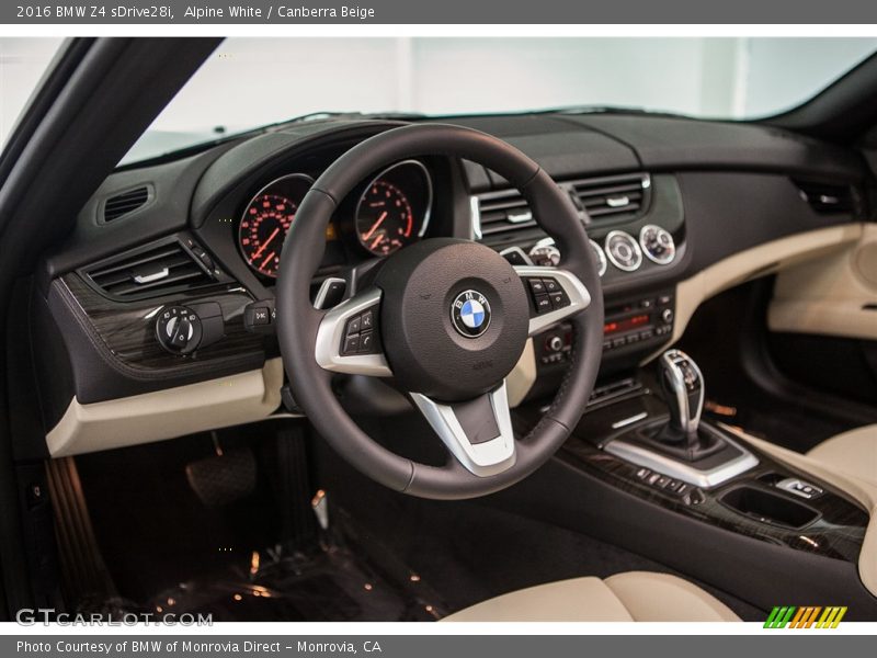 Alpine White / Canberra Beige 2016 BMW Z4 sDrive28i